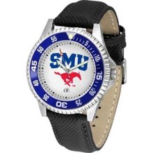 Southern Methodist Mustangs SMU NCAA Mens Leather Wrist Watch ...