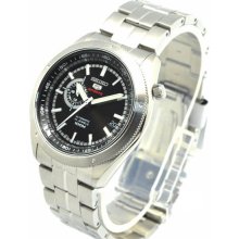 Stainless Steel Case and Bracelet Automatic Black Dial Date Display