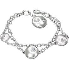 Stainless Steel Round Charm EMILY Bracelet