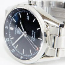 Stainless Steel Tag Heuer Carrera Twin-time Gmt Wv2115