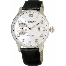 Stuhrling 148 33152 Heritage Auto 22 Jewel White Mop Mens Watch