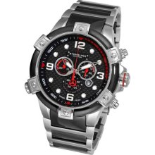 Stuhrling Mens Viking Quartz Chrono Steel Watch 902.331264