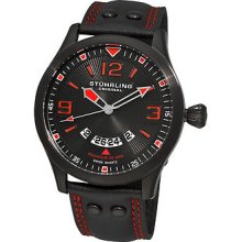 Stuhrling Original Men's 141a.335564 Eagle Brigade Black Pvd Case,