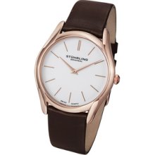 Stuhrling Original Men's Ascot Classic Ultra Soft Leather Strap