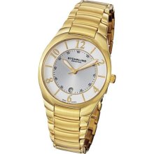 Stuhrling Original Watches Men's Classic Gold Tone Dial Gold Tone Stai