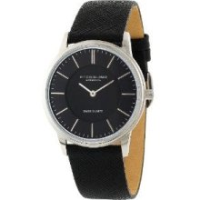 Stuhrling Slim Classic Newberry Swiss Black Leather Mens Watch 238