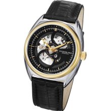 Stuhrling Tandem Skeleton 381.33G51 Mens wristwatch