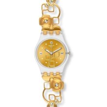 Swatch Roses Leaves Ladies Watch LK325G