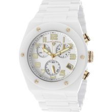 Swiss Legend Watch 10028-wwga Men's Throttle Chronograph White Dial Gold Tone