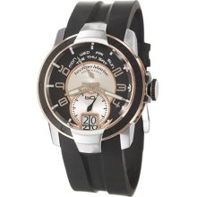 Technomarine Men's Retrograde Black Rubber Watch ...