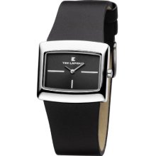 Ted Lapidus D0444rnin Women's Analog Quartz Watch With Black Plastic Strap