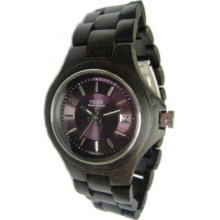 Tense Wood Mens Analog Wood Watch - Wood Bracelet - Purple Dial - G4302D-VIOLET