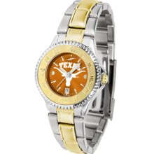 Texas Longhorns Two-tone Competitor Watch Ladies Or Mens Anochrome