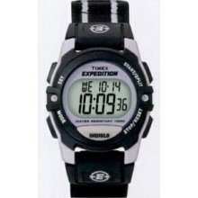 Timex Expedition Black/Purple Mid-size Core Chrono Alarm Timer Watch