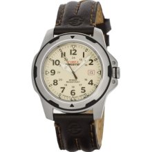 Timex Expedition Field Shock Watch, 100 Meter Wr, Leather, Indiglo, T49261