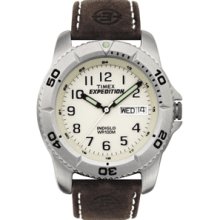 Timex Expedition Mens Traditional Silver/Brown