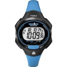 Timex Ironman 10 Lap Mid Size Watch Bright Blue/Black #T5K526