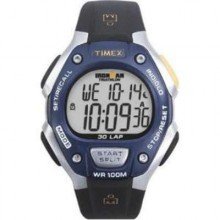 Timex ironman triathlon 30 lap mid size light blue black