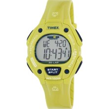 Timex Men's IRONMAN T5K684 Yellow Resin Quartz Watch with Digital Dial