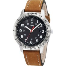 Timex Men's T2N636 Weekender Sport Brown Nubuck Leather Strap Watch