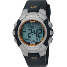 Timex Men's T5J561 Black Resin Quartz Watch with Grey Dial