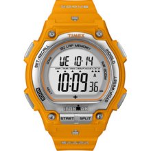 Timex Men's T5K585 Ironman Traditional Shock 30-Lap Orange/Silvertone