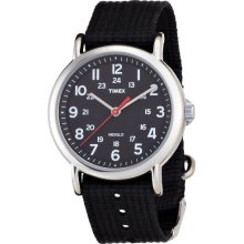 Timex Weekender Slip-Thru Watch - Black/Black - timex T2N647