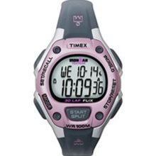 Timex Women's Ironman T5K020 Grey Resin Quartz Watch with Digital Dial