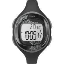 Timex Women's T5K486 Health Tracker Floral Black Watch