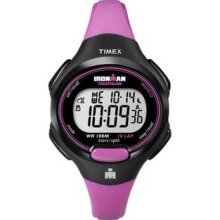 Timex Women's T5K525 Ironman Traditional 10-Lap Bright Pink/Black