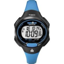 Timex Women's T5K526 Ironman Traditional 10-Lap Bright Blue/Black