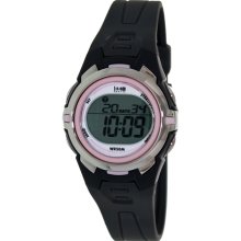 Timex Women's T5K683 Grey Rubber Quartz Watch with Digital Dial