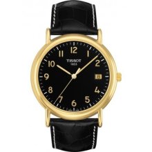 Tissot Carson Men's Black Quartz Gold Watch