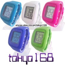 Tokyo Japan Digital Sports Flash Led Watch Inspired By Swatch Touch