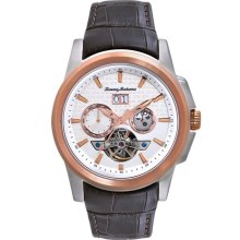 Tommy Bahama 'Cabo' Round Automatic Watch, 42mm Brown