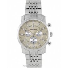 Tommy Bahama Mens Brisbane Chronograph Beige Dial Stainless TB3031