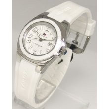 Tommy Hilfiger Steel Ladies White Rubber Watch