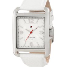 Tommy Hilfiger White Leather Women's Watch 1781197