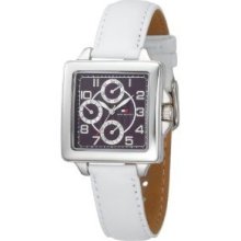 Tommy Hilfiger Women's 1780823 White Leather Strap Watch