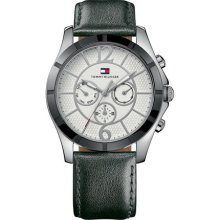 Tommy Hilfiger Women's Black Leather Strap Watch