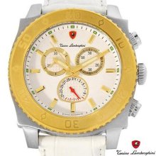 Tonino Lamborghini En040l.311 Swiss Movement Leather Men's Chronograph Watch