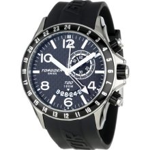 Torgoen Swiss Men's Quartz Watch With Black Dial Analogue Display And Black Plastic Strap T20305