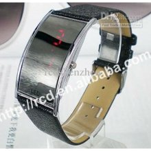 Trendy Luxury Led Digital Date Mens Ladies Watch Sport 100pcs/lot Sh