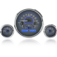 Triple Round Universal VHX System, Carbon Fiber Face - Blue Display