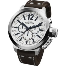 TW Steel Men's CEO Canteen White Dial Watch TW-Steel-CE1007