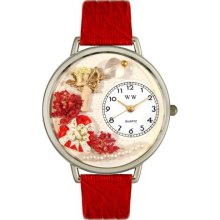 U-1220033 Valentine's Day Watch (Red) in Silver