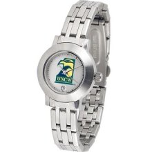 UNCW NC Wilmington Ladies Stainless Steel Watch