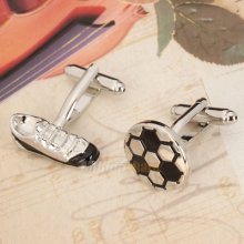 Unique Style French Shirt Football Cufflink Men`s Party Wedding Gift