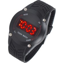 Unisex Black Touch Screen Silicon Sport Watch (spw2000)