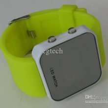 Unisex Silicone Silicon Led Digital Wrist Band Watch Watches